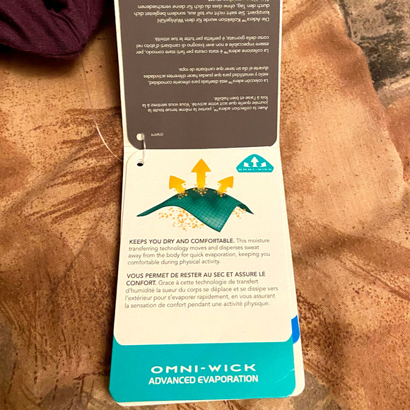 COLUMBIA Onmi-Wick Adera collection Purple Top Ladies Size Small NWT - Picture 7 of 13